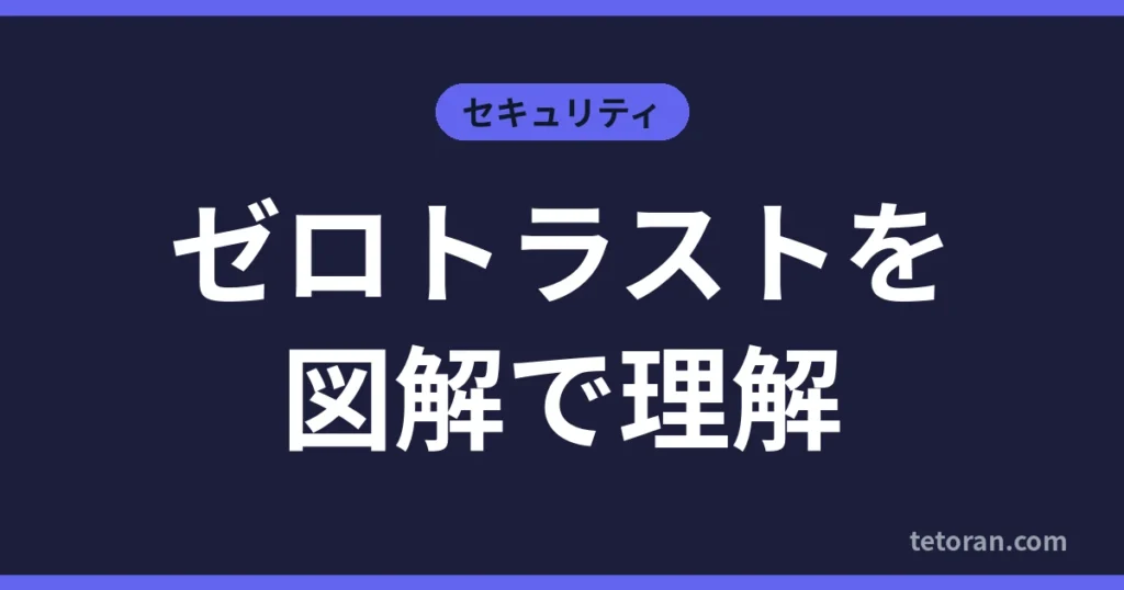 ゼロトラストを図解で理解